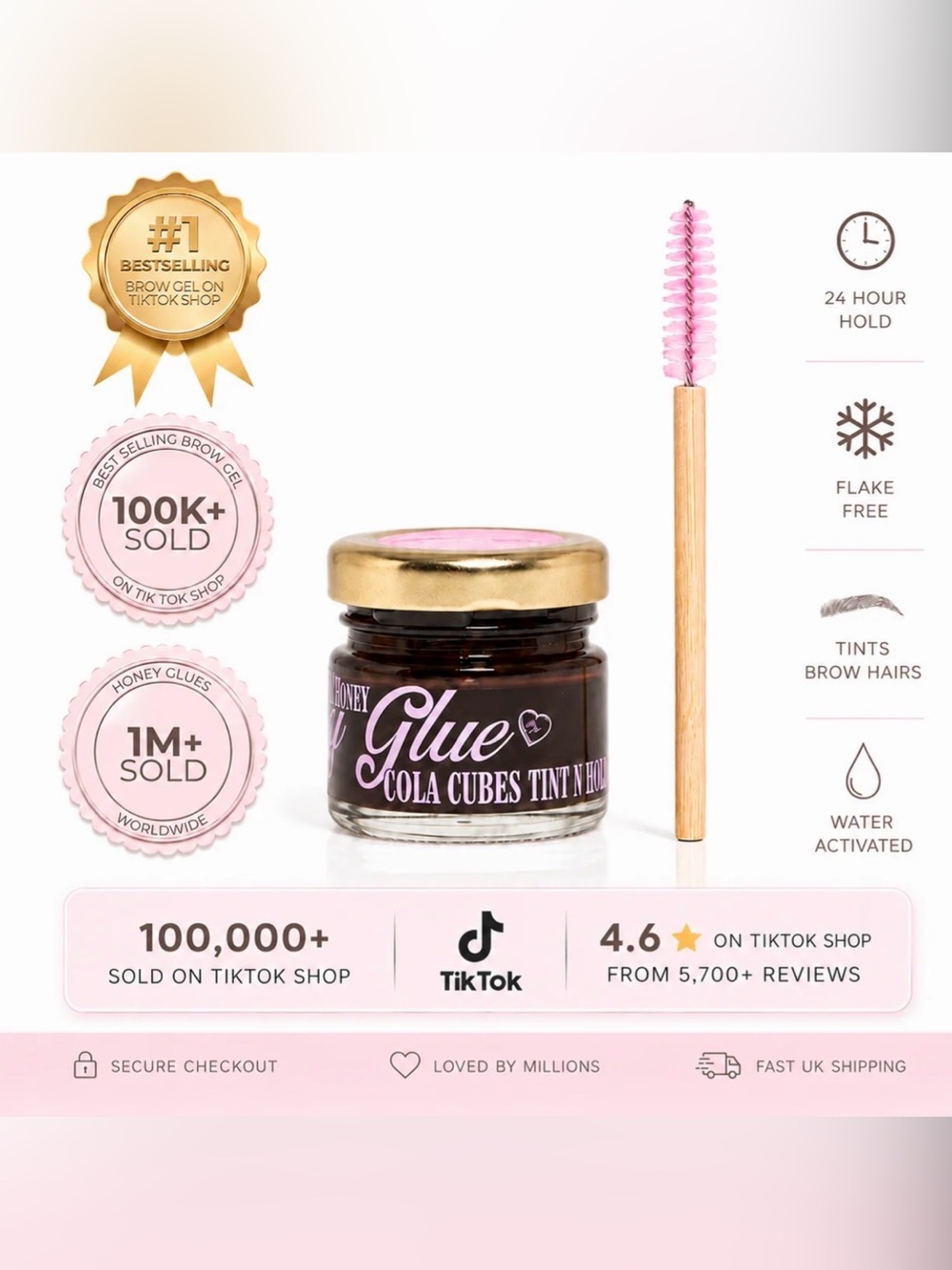 PINK HONEY TINT & HOLD HONEY GLUE™ - TINTED BROW GEL